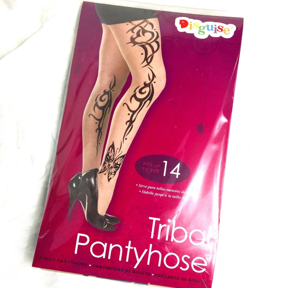 * Disguise Pantyhose with tribal markings on leg NOS NWT